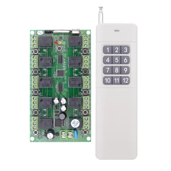 Long Distance DC 12V 10CH Channels 10CH Independent RF Wireless Remote Control Switch System, Transmitter + Receiver,
Long Distance DC 12V 10CH Channels 10CH Independent RF Wireless Remote Control Switch System, Transmitter + Receiver,