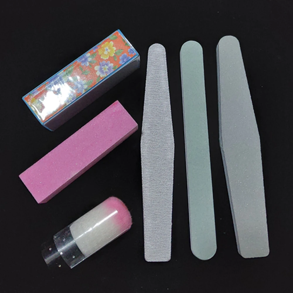 Tipart DIY 6pcs/lot Buffer Sanding Polishing Manicure Nail Files 100 180 Papersand Brush Buffer Block 4 Way Nail Art Tools Set
Tipart DIY 6pcs/lot Buffer Sanding Polishing Manicure Nail Files 100 180 Papersand Brush Buffer Block 4 Way Nail Art Tools Set