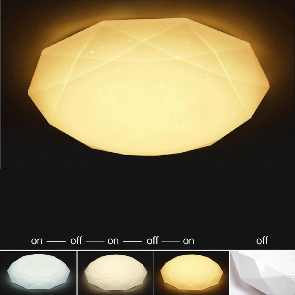 50W Modern LED Ceiling Light Starry Diamond Shaped surface mount Lamp Changeable Color Lighting Fixture Kitchen Bedroom Foyer
50W Modern LED Ceiling Light Starry Diamond Shaped surface mount Lamp Changeable Color Lighting Fixture Kitchen Bedroom Foyer