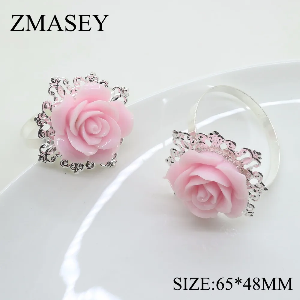 Factory sales 6pc/10pc Iron ring for Pink Resin Rose Napkin Ring Wedding Napkins cloth Decorative deduction Table Banquet Dinner
Factory sales 6pc/10pc Iron ring for Pink Resin Rose Napkin Ring Wedding Napkins cloth Decorative deduction Table Banquet Dinner