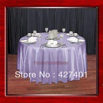 Hot Sale Lilac Shaped Poly Satin Table Cloth Wedding Meeting Party Round Tablecloths/Table Linen (128" Round )
Hot Sale Lilac Shaped Poly Satin Table Cloth Wedding Meeting Party Round Tablecloths/Table Linen (128" Round )