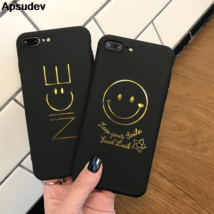 Apsudev cute smiley face Phone Case For iphone X 6 6s 6 plus 6s plus 7 8 7 plus 8 plus matte soft TPU silicone back cover
Apsudev cute smiley face Phone Case For iphone X 6 6s 6 plus 6s plus 7 8 7 plus 8 plus matte soft TPU silicone back cover
