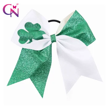 4 Pcs/Lot 7"St. Patrick's Day's Cheer Bows For Girls Kids Glitter Shamrock Ponytail Hair Bows With Elastic Band Hair Accessories
4 Pcs/Lot 7"St. Patrick's Day's Cheer Bows For Girls Kids Glitter Shamrock Ponytail Hair Bows With Elastic Band Hair Accessories