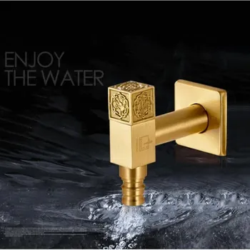 Brush gold Wall Mount Bibcock Brass Retro Tap Decorative Outdoor Garden Taps Washing Machine Mop Luxury Gold WC Faucet
Brush gold Wall Mount Bibcock Brass Retro Tap Decorative Outdoor Garden Taps Washing Machine Mop Luxury Gold WC Faucet
