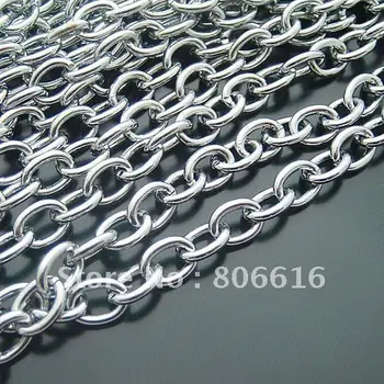 8M/lot 7MM Nickel Metal Chains Plated Link Special Chain Jewelry Findings Components
8M/lot 7MM Nickel Metal Chains Plated Link Special Chain Jewelry Findings Components