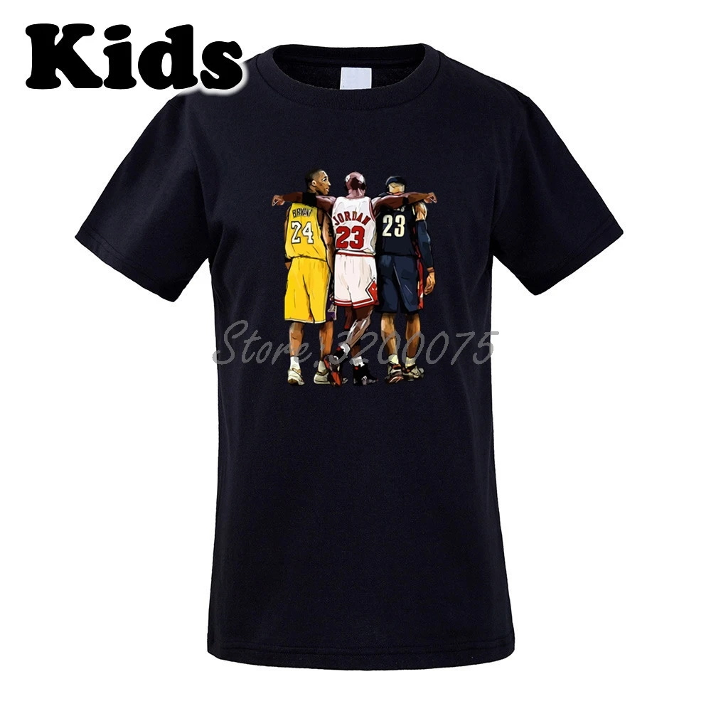 

Kids T-shirt Legend Michael Jordan 23 x Lebron James 23 x Kobe Bryant 24 T Shirt Youth boys girl tshirt o-neck tee W19031212