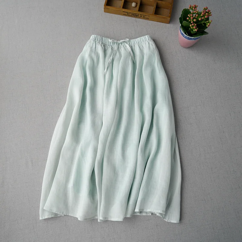 Spring Summer Women Casual Loose Plus Size Mori Girls Comfortable Elastic Waist All-match Brief Basic Ramie Skirts
Spring Summer Women Casual Loose Plus Size Mori Girls Comfortable Elastic Waist All-match Brief Basic Ramie Skirts