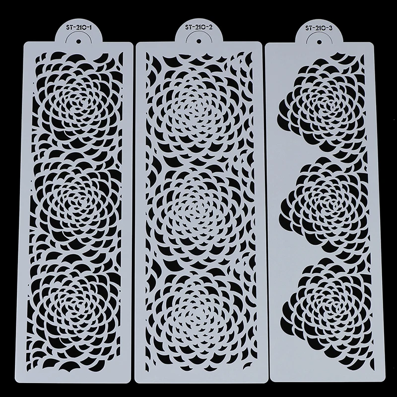 3PCS/SET Rose Decorating Stencil for Wedding Cake Decoration Airbrush Stencil Cake Plastic Template Fondant Tools DIY Bakeware
3PCS/SET Rose Decorating Stencil for Wedding Cake Decoration Airbrush Stencil Cake Plastic Template Fondant Tools DIY Bakeware