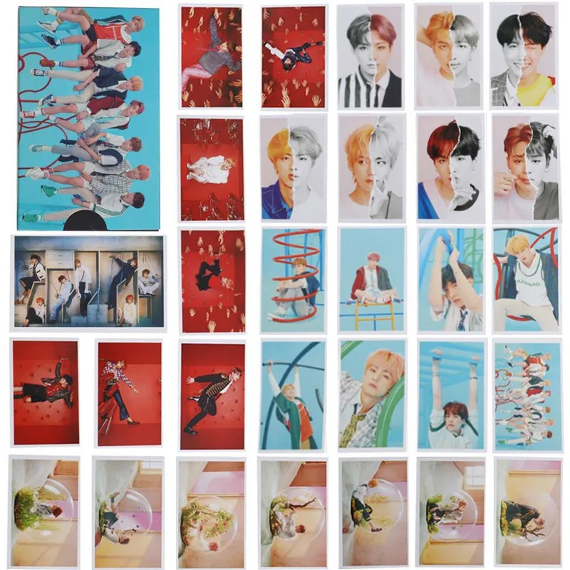 30 Pcs/set KPOP BTS Bangtan Boys LOVE YOURSELF Answer Album Transparent Photo Card PVC Cards Self Made LOMO Card Photocard
30 Pcs/set KPOP BTS Bangtan Boys LOVE YOURSELF Answer Album Transparent Photo Card PVC Cards Self Made LOMO Card Photocard