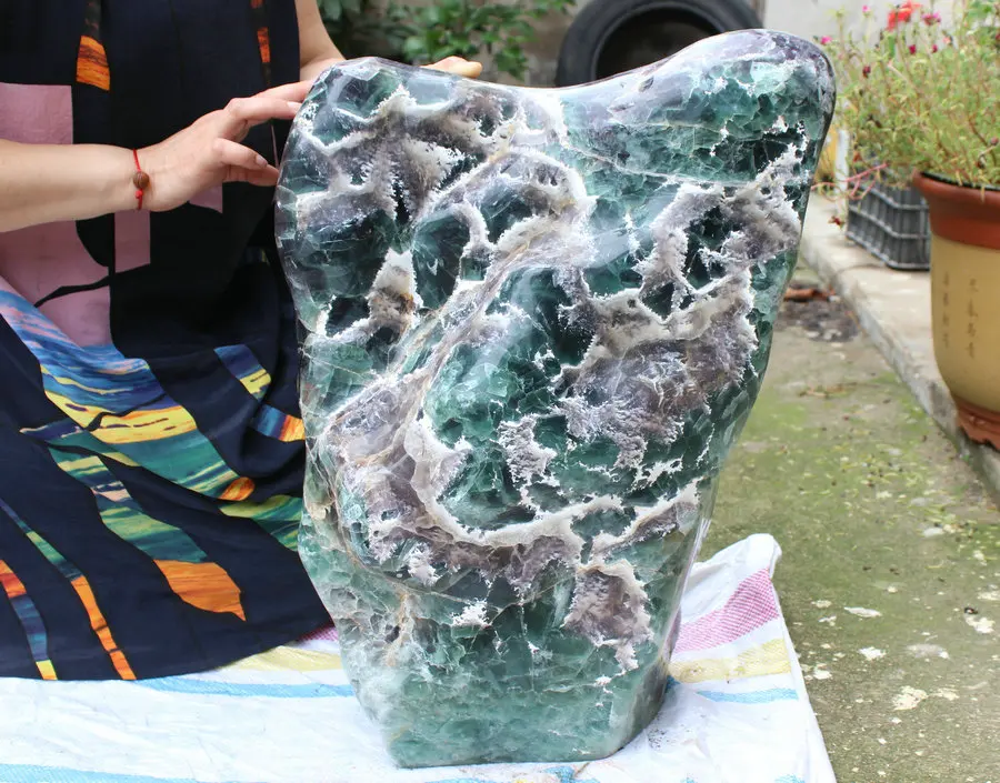 83kg 183LB HUGE NATURAL GREEN PURPLE FLUORITE CRYSTAL STONE POLISHED HEALING Mineral Specimen Display,Meditation Stone
83kg 183LB HUGE NATURAL GREEN PURPLE FLUORITE CRYSTAL STONE POLISHED HEALING Mineral Specimen Display,Meditation Stone