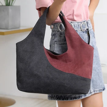 KVKY 2020 New Women's Single Shoulder Bags Female Canvas patchwork Handbags High Quality Vintage Ladies Totes bag
KVKY 2020 New Women's Single Shoulder Bags Female Canvas patchwork Handbags High Quality Vintage Ladies Totes bag