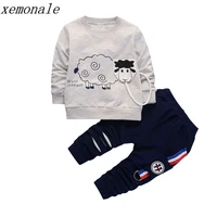 Spring Autumn Boys Clothing Sets Kids Sports Suit Children Tracksuit Girls T-shirt Pant Baby Sweatshirt Cartoon Casual Clothes image