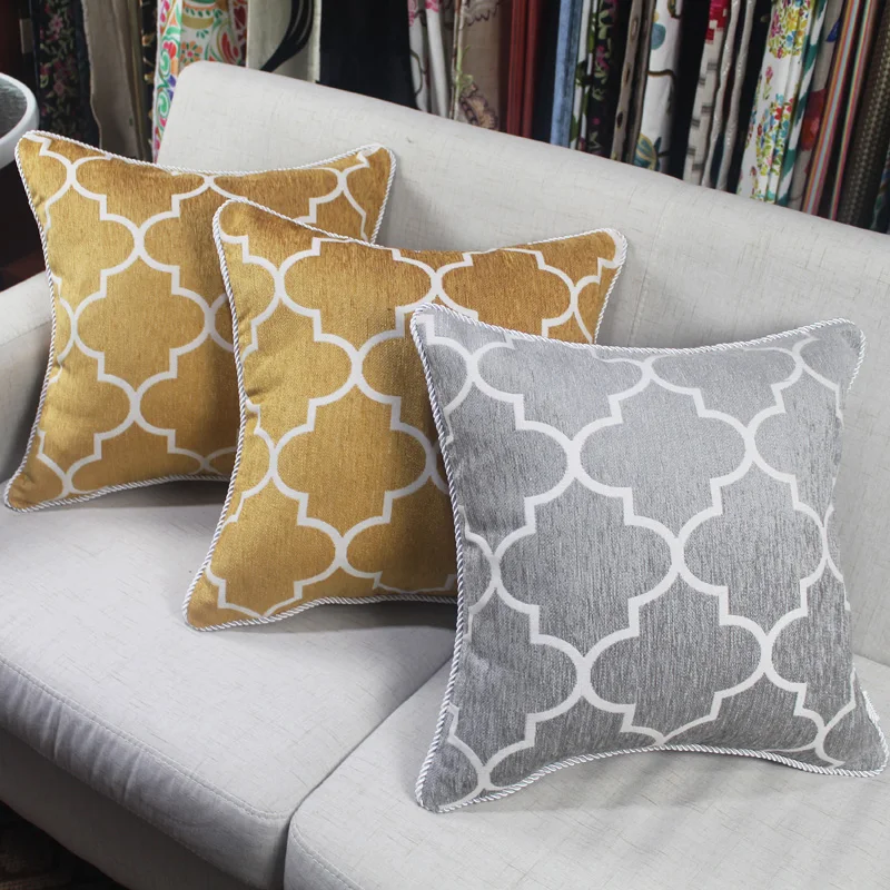 HAO JOY Recommend Luxury Chenille jacquard Cushion Cover High-precision Thick Fabric Home Decor Square Geometric Pillow Case
HAO JOY Recommend Luxury Chenille jacquard Cushion Cover High-precision Thick Fabric Home Decor Square Geometric Pillow Case