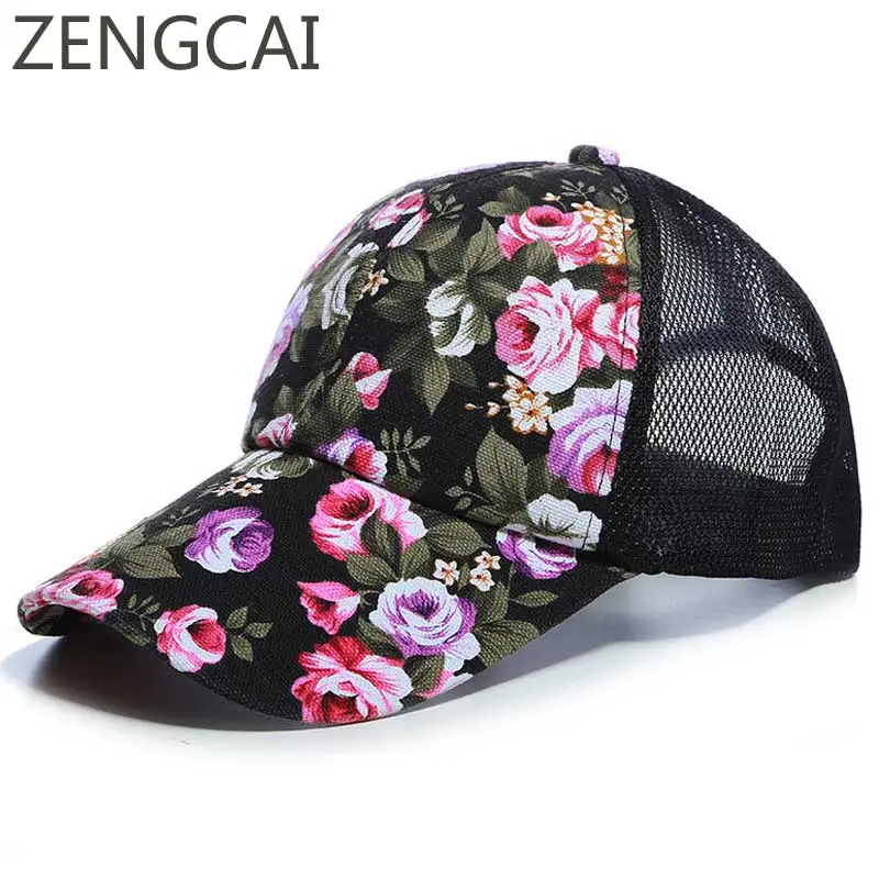 Summer Mesh Trucker Hat Women Floral Baseball Cap Snapback Printed Sun Hats Hip Hop Girls Hat Fashion Cotton Outdoor Sports Caps
Summer Mesh Trucker Hat Women Floral Baseball Cap Snapback Printed Sun Hats Hip Hop Girls Hat Fashion Cotton Outdoor Sports Caps