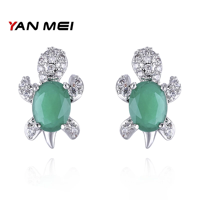 YANMEI Turtle Lovely Tortoise Animal Stud Earrings For Women 3 Colours Small Cute Crystal Earring Korea Style YME7585
YANMEI Turtle Lovely Tortoise Animal Stud Earrings For Women 3 Colours Small Cute Crystal Earring Korea Style YME7585