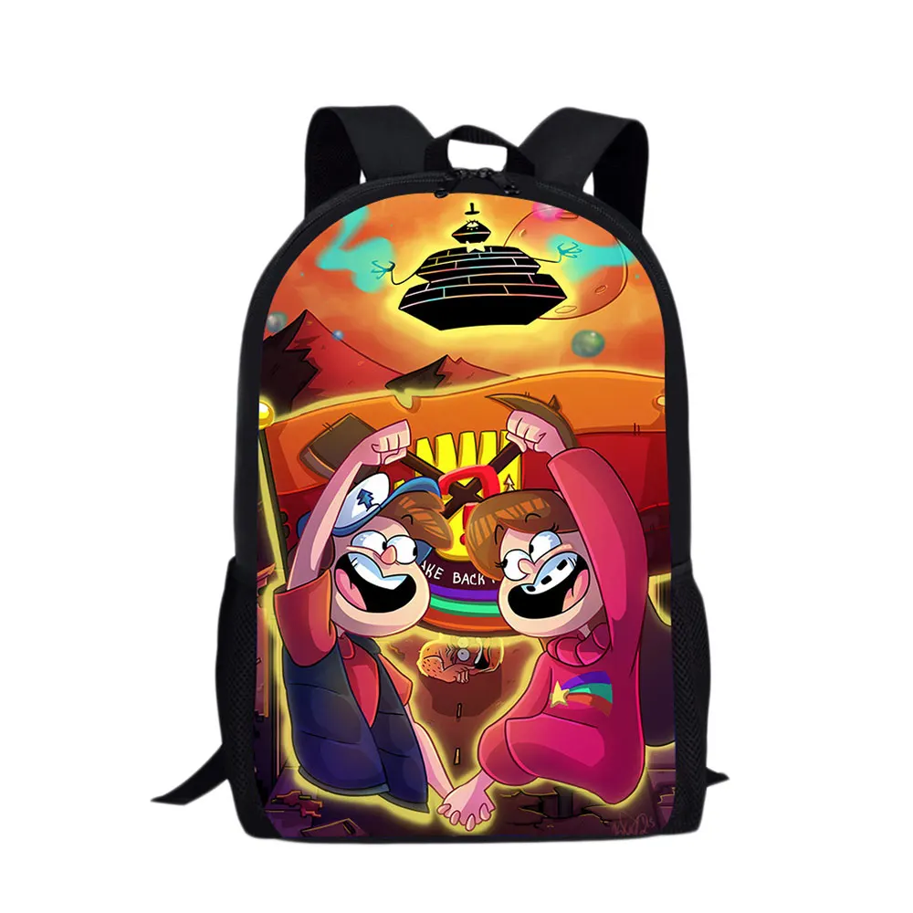 School Bags Kids Backpack Large Capacity Gravity Falls Anime Cartoon Print Mochila Feminina Bag Shoulder Schoolbag for Teenager
School Bags Kids Backpack Large Capacity Gravity Falls Anime Cartoon Print Mochila Feminina Bag Shoulder Schoolbag for Teenager