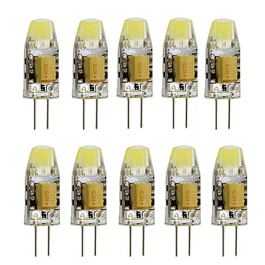 

IWHD 1W Lampada G4 LED 12V Bulb COB 80LM Mini LED G4 Bi-pin Lights Replace Halogen Chandeliers 10PCS