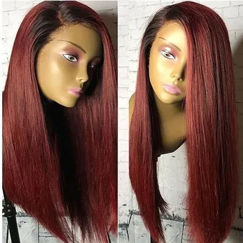 250% Density 13 6 Deep Part Lace Front Human Hair Wigs Pre Plucked Straight Ombre Dark Root 1b bold 99J Burgundy Brazilian Remy
250% Density 13 6 Deep Part Lace Front Human Hair Wigs Pre Plucked Straight Ombre Dark Root 1b bold 99J Burgundy Brazilian Remy