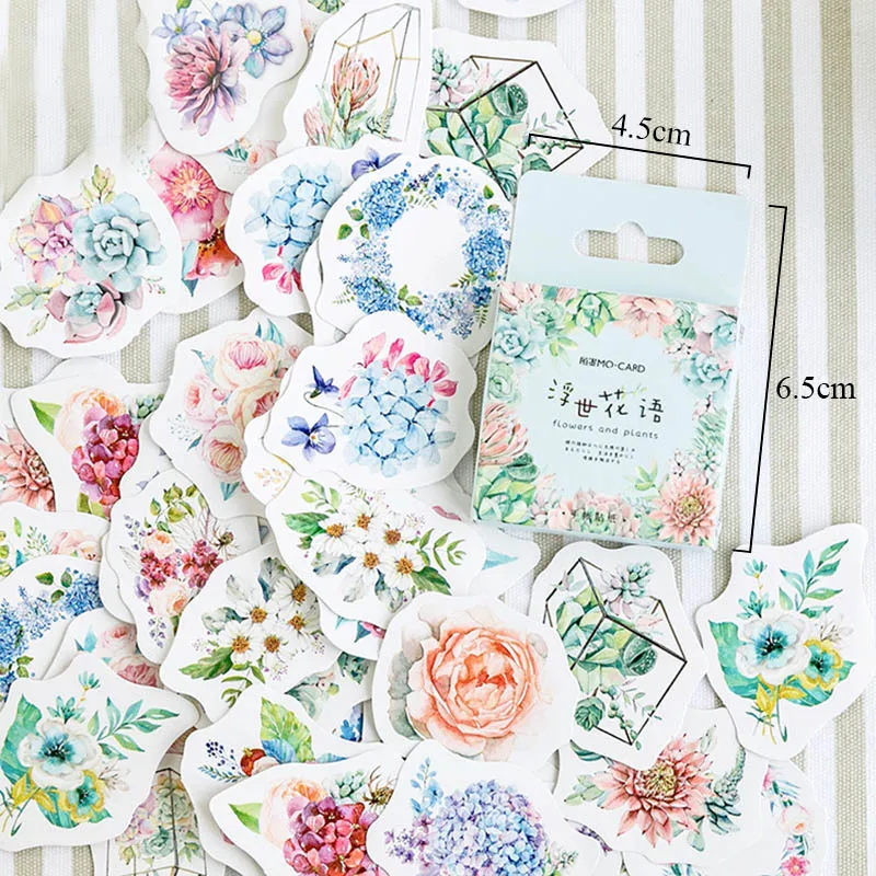 46pcs/box Stationery Stickers Flowers Kawaii Paper Seal Stickers Decoration Adhesive Stickers Scrapbooking Diary For Photo Album
46pcs/box Stationery Stickers Flowers Kawaii Paper Seal Stickers Decoration Adhesive Stickers Scrapbooking Diary For Photo Album