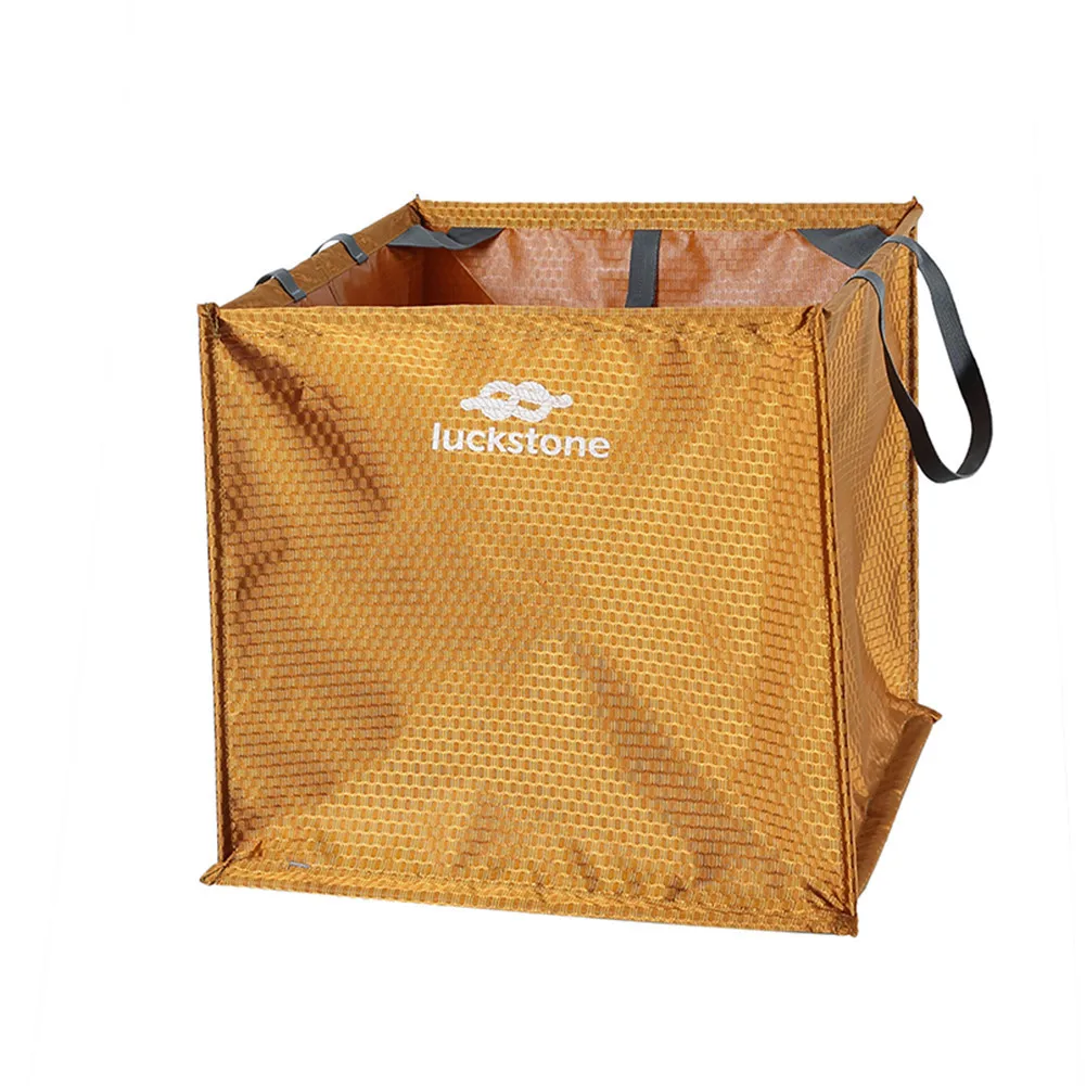 Outdoor Cube Shaped Throw Line Storage Bag Folding Triangle Bargain Bait Box