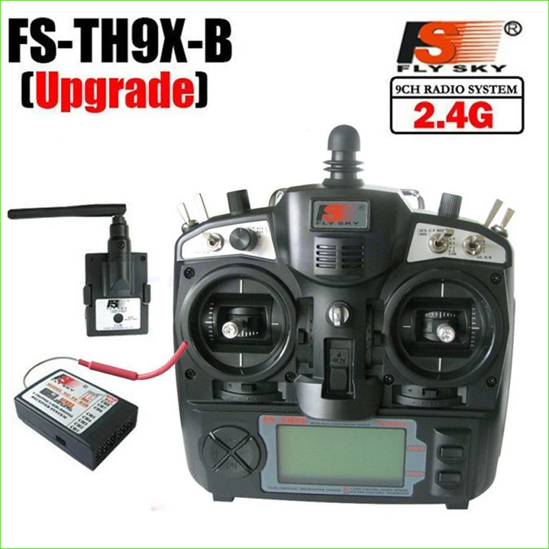

Flysky FS-TH9X TH9XB TX RX 2.4G 9ch 9 channels system FS remtoe control rc Transmitter & Receiver Combo Mode 1 Mode 2 for choose