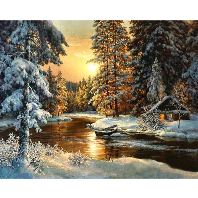 Sunset Snow Scene Scenery DIY Digital Painting By Numbers Modern Wall Art Canvas Painting Unique Gift Home Decor 40x50cm
Sunset Snow Scene Scenery DIY Digital Painting By Numbers Modern Wall Art Canvas Painting Unique Gift Home Decor 40x50cm