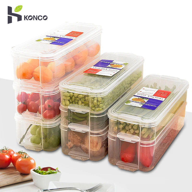 Konco Plastic Storage Bins Refrigerator Storage Box Food Containers with Lid for Kitchen Fridge Cabinet Freezer Desk Organizer
Konco Plastic Storage Bins Refrigerator Storage Box Food Containers with Lid for Kitchen Fridge Cabinet Freezer Desk Organizer