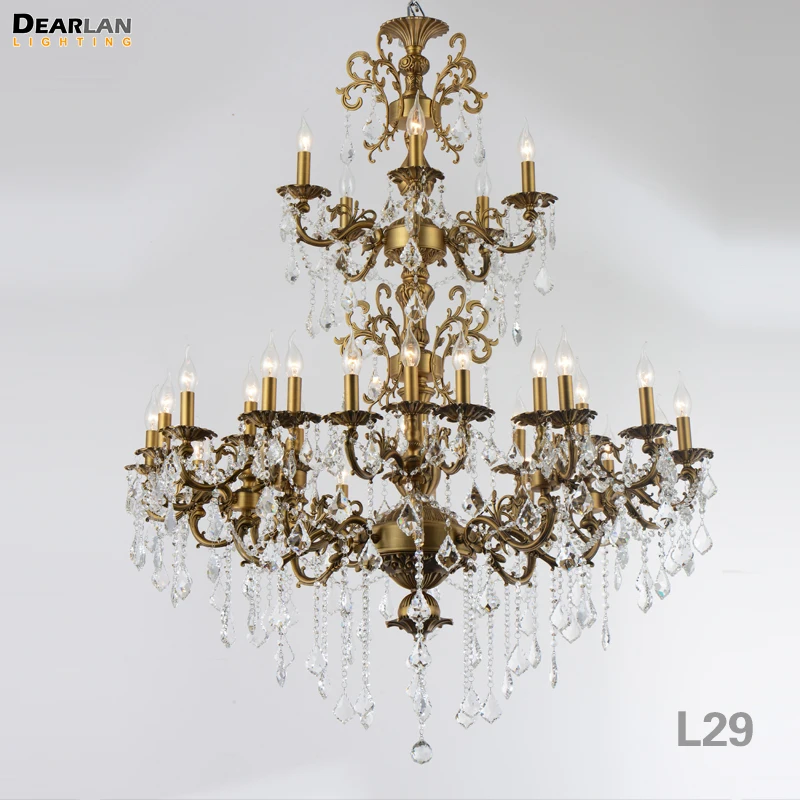 Bronze Color Large Crystal Chandelier Lamp 3 Tiers 29 Lights Gorgeous Hotel Project Lobby Villa Light Lustre Luminaire Lighting
Bronze Color Large Crystal Chandelier Lamp 3 Tiers 29 Lights Gorgeous Hotel Project Lobby Villa Light Lustre Luminaire Lighting