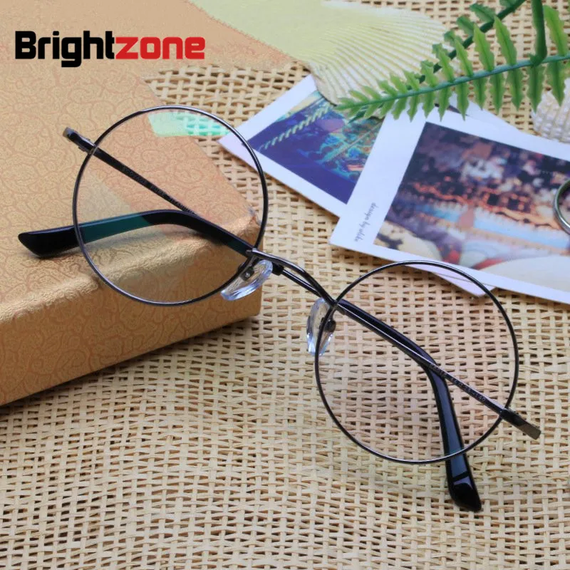 

Brightzone Pure Titanium Restore Ancient Ways Glasses Frame Man Optics Myopia Circle Glasses Frame Ma'am Spectacles Frame E 8018