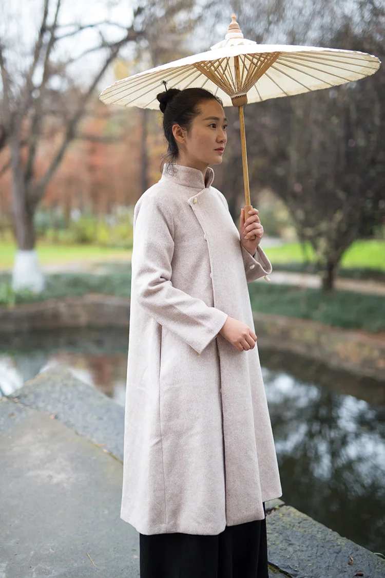 Brand Elegant Long Stand Collar Flare Design Women Wool Trench Coat, High Quality Brief Slant Covered Button Office Outerwear
Brand Elegant Long Stand Collar Flare Design Women Wool Trench Coat, High Quality Brief Slant Covered Button Office Outerwear