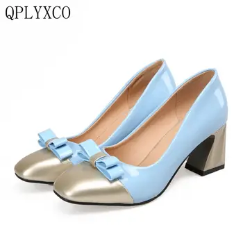 QPLYXCO 2017 New Patent Leather big& size 32-45 4 Clour Pumps shoes Women high heels party wedding High-quality shoes t707
QPLYXCO 2017 New Patent Leather big& size 32-45 4 Clour Pumps shoes Women high heels party wedding High-quality shoes t707