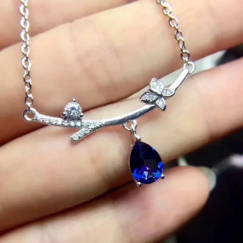 Fidelity natural 6*8mm tanzanite s925 sterling silver pendants fine jewelry for women natural blue gemstone send necklace
Fidelity natural 6*8mm tanzanite s925 sterling silver pendants fine jewelry for women natural blue gemstone send necklace