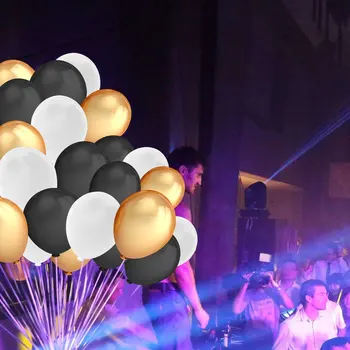 Black White Gold Balloons 100pcs Inflatable Latex Helium Globos Happy Birthday Valentine's Day Party Supplies Air Ball Wholesale
Black White Gold Balloons 100pcs Inflatable Latex Helium Globos Happy Birthday Valentine's Day Party Supplies Air Ball Wholesale