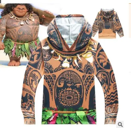 New Year Products Cartoon Movie Moana Maui Cosplay Costume kid Fashion Halloween Carnival Costume Printed coat
New Year Products Cartoon Movie Moana Maui Cosplay Costume kid Fashion Halloween Carnival Costume Printed coat