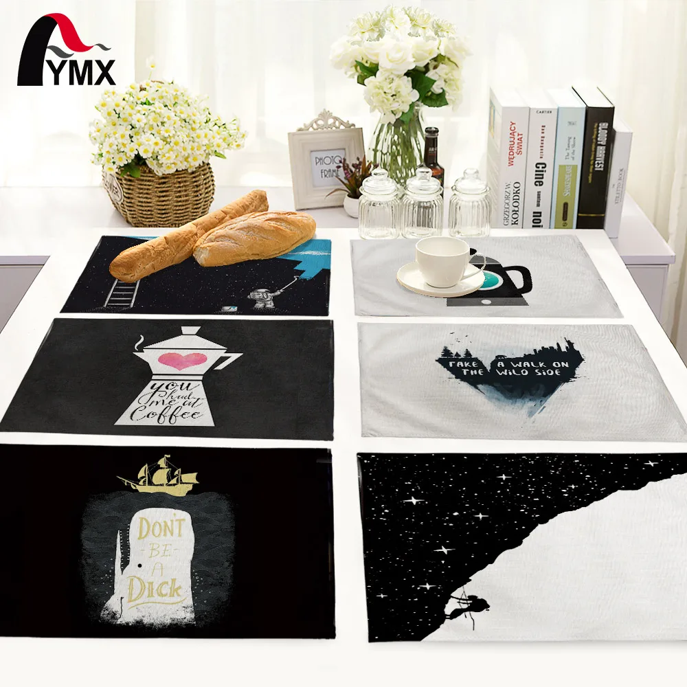 Cute Cartoon Black and White Pattern Table Mat Dinner Table Napkins For Wedding Tea Coffee Towel Home Textile Decoration
Cute Cartoon Black and White Pattern Table Mat Dinner Table Napkins For Wedding Tea Coffee Towel Home Textile Decoration