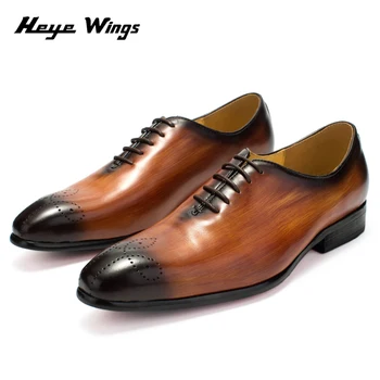 Heye Wings Genuine Leather Men Dress Shoes Office Business Wedding Shoes Brown Color Mens Luxury brogue Oxfords
Heye Wings Genuine Leather Men Dress Shoes Office Business Wedding Shoes Brown Color Mens Luxury brogue Oxfords