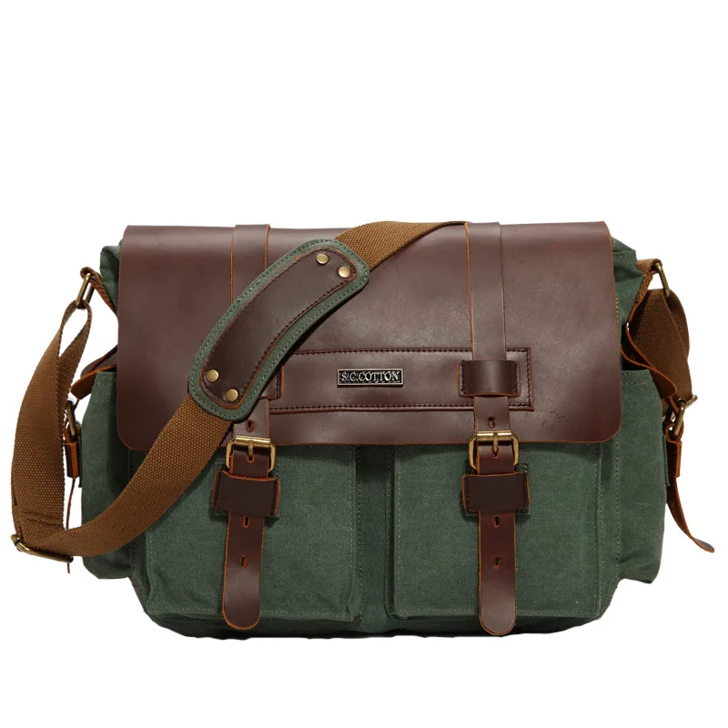 Fashion High Quality Messenger Bag Large Capacity Canvas Patchwork Men Casual Travel Bag Messenger Men Bag
Fashion High Quality Messenger Bag Large Capacity Canvas Patchwork Men Casual Travel Bag Messenger Men Bag