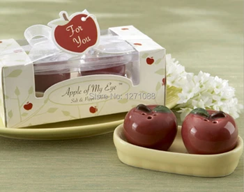 (24Pcs=12 boxes)Wedding Favor "Apple Of My Eye" Ceramic Salt And Pepper Shakers Wedding Gift
(24Pcs=12 boxes)Wedding Favor "Apple Of My Eye" Ceramic Salt And Pepper Shakers Wedding Gift