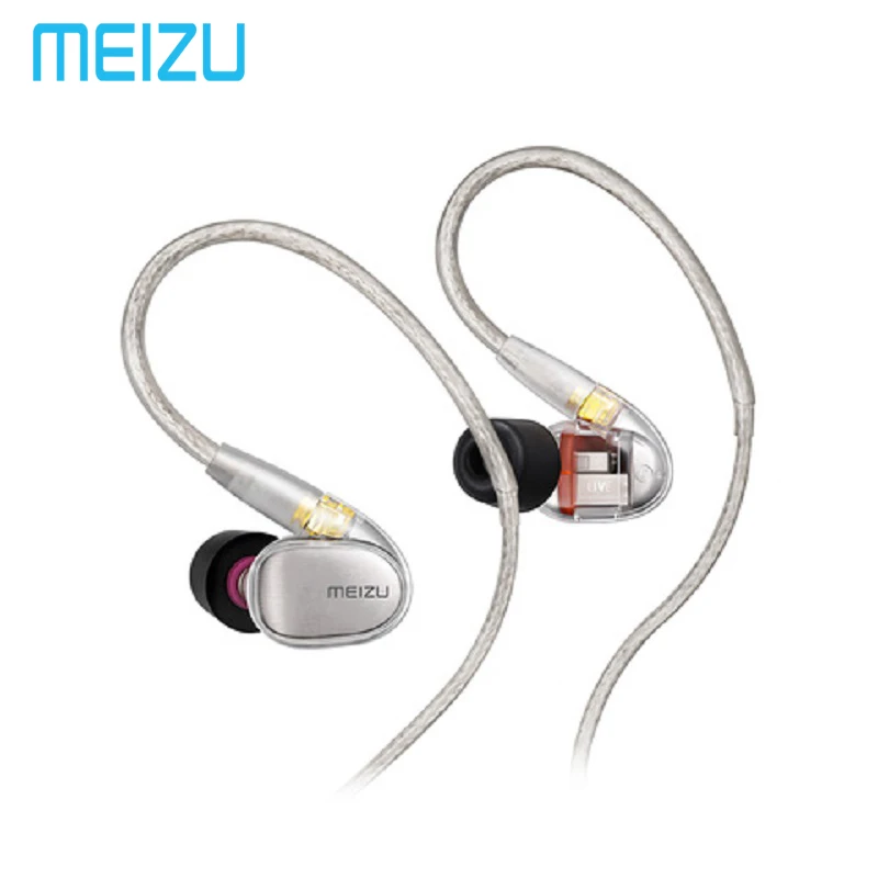 

Original Meizu LIVE Headphone HiFi Professional Monitor Earphone Four Unit Balanced Armature Earphones for apple meizu huawei