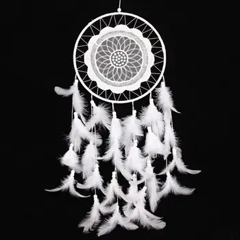 Big Dreamcatcher White Originality Wind Chimes Indian Style Pearl Feather Pendant Dream Catcher Hanging Decorations
Big Dreamcatcher White Originality Wind Chimes Indian Style Pearl Feather Pendant Dream Catcher Hanging Decorations