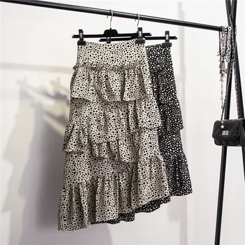 Dot Printed Irregular Hemiskirt Lotus Leaf Spring Summer New Mid-long Leopard Print Multi-layer Cake Skirt Girls Holiday Skirt
Dot Printed Irregular Hemiskirt Lotus Leaf Spring Summer New Mid-long Leopard Print Multi-layer Cake Skirt Girls Holiday Skirt