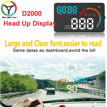 2019 New Arrival D2000 HUD Display Car Speed Head Up Alarm On Board Computer Speedometer Windshield Projector Car Tool Free Ship
2019 New Arrival D2000 HUD Display Car Speed Head Up Alarm On Board Computer Speedometer Windshield Projector Car Tool Free Ship