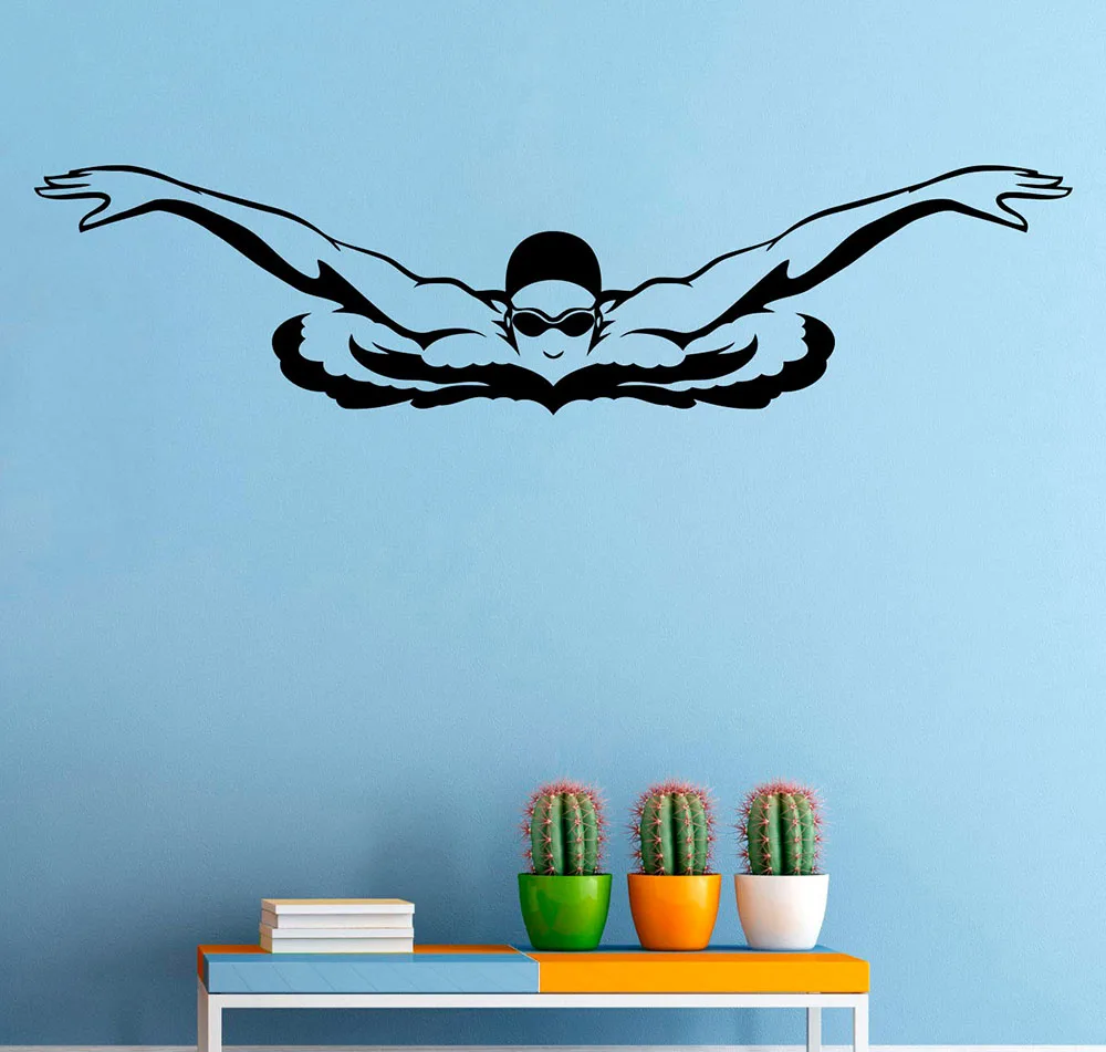Swimmer Wall Decal Swimming Vinyl Sticker Water Sport Stickers Home Art Decor Bedroom Living Room Waterproof Decals GYM G519
Swimmer Wall Decal Swimming Vinyl Sticker Water Sport Stickers Home Art Decor Bedroom Living Room Waterproof Decals GYM G519