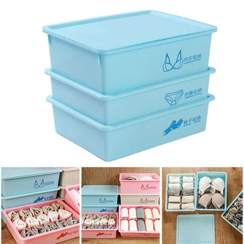 3pcs Portable Storage Box Plastic Underwear Socks Bra Storage Box with Lid Hot Sale
3pcs Portable Storage Box Plastic Underwear Socks Bra Storage Box with Lid Hot Sale