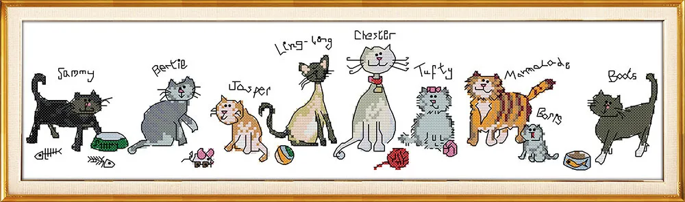 The kittens cats party boating Canvas DMC Counted Cross Stitch Kits printed Cross-stitch set Embroidery Needlework
The kittens cats party boating Canvas DMC Counted Cross Stitch Kits printed Cross-stitch set Embroidery Needlework