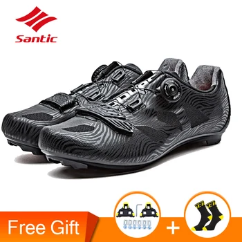 Santic 2019 New Men Cycling Shoes Lace-up Nylon Sole Road Bike Shoes Sneakers Athletic Racing Bicycle Shoes for Man Riding Black
Santic 2019 New Men Cycling Shoes Lace-up Nylon Sole Road Bike Shoes Sneakers Athletic Racing Bicycle Shoes for Man Riding Black