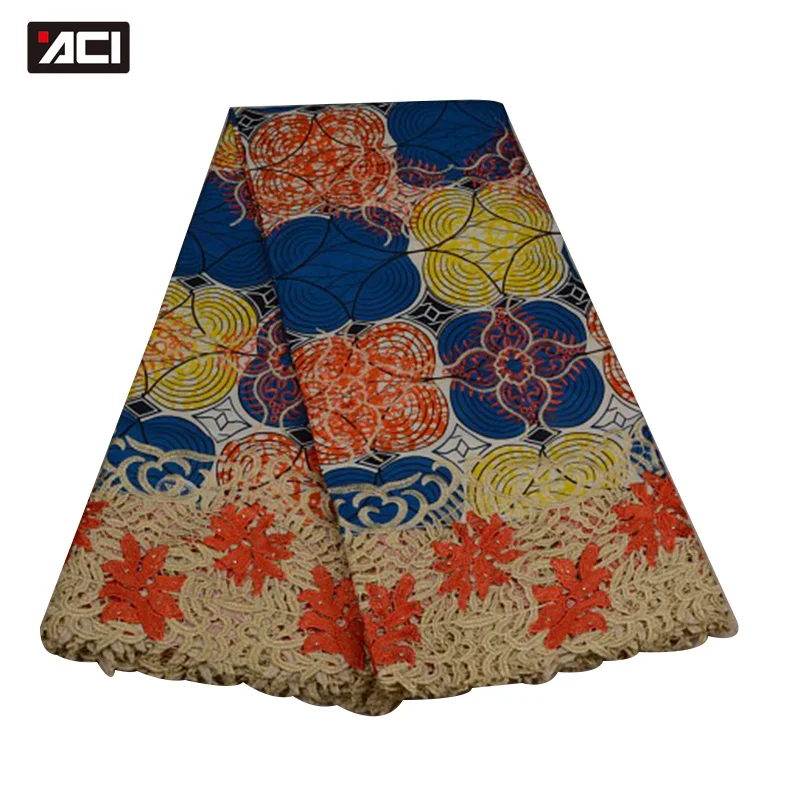 ACI Fashion African Wax Embroidery Fabric 6 Yards/Pcs Ankara Lace Polyester Wax Print Fabric Patchwork Veritable Wax Hollandais
ACI Fashion African Wax Embroidery Fabric 6 Yards/Pcs Ankara Lace Polyester Wax Print Fabric Patchwork Veritable Wax Hollandais