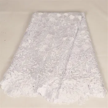 Wholesale Embroidery Guipure Cord Lace Fabric High Quality White African Lace Fabrics 2018 Latest Nigerian Lace Fabrics K19-2
Wholesale Embroidery Guipure Cord Lace Fabric High Quality White African Lace Fabrics 2018 Latest Nigerian Lace Fabrics K19-2