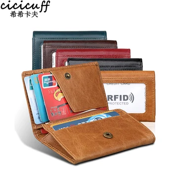 RFID Anti-theft Genuine Leather Card Wallets Men Credit Card Holders Women Card&ID Holder Male Organizer Business Card Holder
RFID Anti-theft Genuine Leather Card Wallets Men Credit Card Holders Women Card&ID Holder Male Organizer Business Card Holder