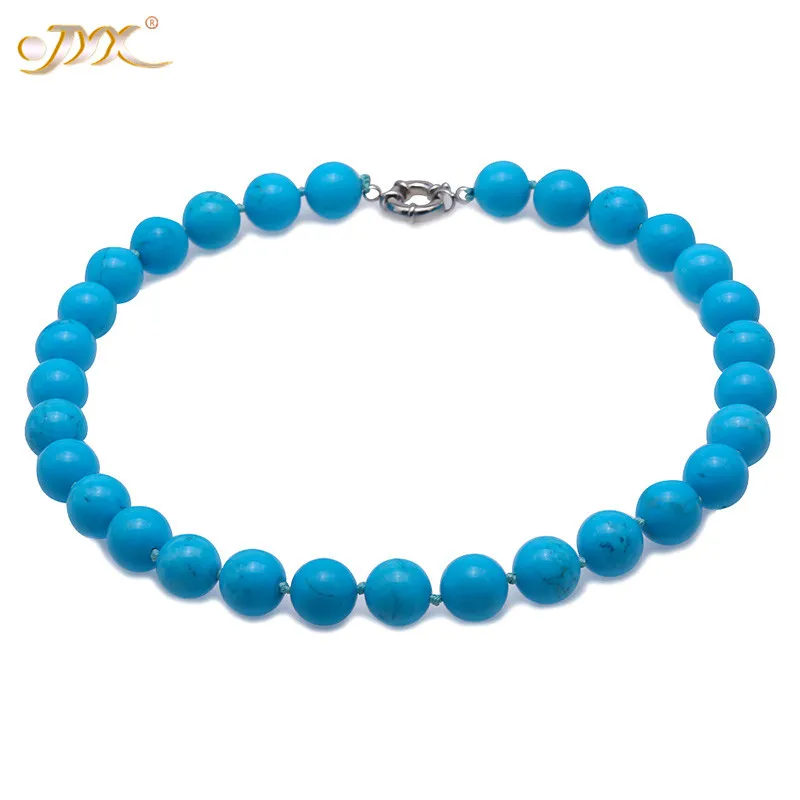 JYX Turquoise Necklace 14mm Vibrant Blue Round Turquoise Necklace AA Handmade Gemstone Beads Necklace 21" men women jewelry
JYX Turquoise Necklace 14mm Vibrant Blue Round Turquoise Necklace AA Handmade Gemstone Beads Necklace 21" men women jewelry